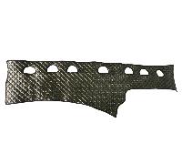 Nero Con Giallo Eco Pelle Pannello Cruscotto Opaco Cover per Scania L Trucks LHD