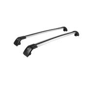 Nero Con Serratura 2 Pezzi Barra Trasversale Regolabile Per Chevy Per Tahoe 2021-2024 Tetto Ferroviario Cargo Bar Rack Barre tetto universali(Black and silver)