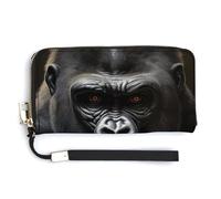 Nero Cool Monkey Womens Wristlet Wallet Leather Long Purse Card Holder Clutch Handbag, Stile:, 20.0*10.5cm