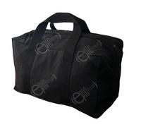 Nero Cotone Volo Borsa - Holdall Duffel Durante La Notte 100% Proseguire Nuovo