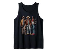 Nero Cowboy Trio Western Outfits Forte Country Padre Uomini Canotta