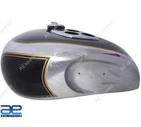 Cromo Nero Dipinta Benzina Carburante Gas Serbatoio Per Triumph T90 5T Speed Due