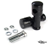 Nero Cromo Dritto Rotondo 1 " / 25mm Montante Manubrio Rialzi 2 " 4 " 6 " 8 "