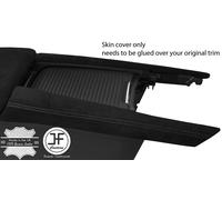 Nero Cuciture 2X Consolle Centrale Lato Orlo Scamosciata Cover Adatto a Mazda 6