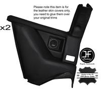 Nero Cuciture 2x Posteriore Quarter Strato Pelle Cover Per Lotus Excel Se