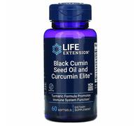Nero Cumino Olio Semi E Curcumina Elite Curcuma Estratto Life Extension 60gels