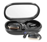 (Nero) Custodia di ricarica per cuffie wireless a conduzione aerea con display LED