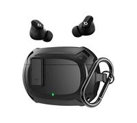 (Nero) Custodia per Beats Studio Buds 2021, custodia protettiva rigida, robusta e antiurto con chiusura