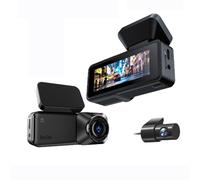 Nero,Dash Cam Anteriore Posteriore, Dash Camera 4K Full HD per Auto, Dash Camera WiFi per Auto con App, Visione Notturna, Mini Telecamera Singola Nascosta Per Auto