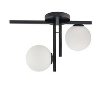 Nero Deckenleuchte Metallo Vetro L: 45 CM G9 Lampada Moderna Sala Pranzo Cucina