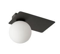 Nero Deckenleuchte Sfera Schermo Vetro Ø21 , 1 CM Blendarme Luce Corridoio Sala