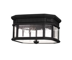 Nero Deckenleuchte Vetro Alluminio IP44 Rustico Esterni Elegante Charles