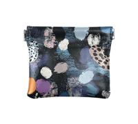 Nero Digital Art Leopard Print Donne In Pelle Moneta Borse Borse Borse Carino Mini Coin Borse per le Donne, Stampa leopardata arte digitale nera, 1 size, moderno