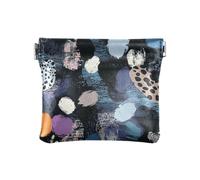 Nero Digital Art Leopard Print PU Leather Small Coin Unico Mini Change Portafoglio portamonete tasca per uomo donna viaggio