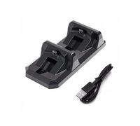 (Nero) Dock di ricarica USB doppio per controller PS4 Dock di ricarica per giochi per Sony PlayStation