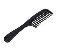 Nero Doppia Riga Dente Engroviglio Pettine per Capelli Pettine Shampoo con Manico per la Canzone Lunga Adatto per Capelli Bagnati
