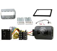 Nero Doppio din Facia Leva Sterzo Controllo Kit Montaggio per Saab 95 1998-2002