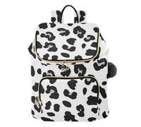 Nero e Bianco Leopard Print Minimalista Progettato Zaino per le Donne Grande Capacità Signore Palestra Bag Zaino da Viaggio per il Lavoro di Viaggio Shopping bolso de para mujer avion
