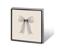 Nero E Bianco Linea Nastro Legato In Un Fiocco Unisex Spille & Pins Quadrato Leggero Risvolto Distintivo Gioielli per Abbigliamento Scialle Cappello