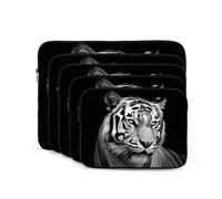 Nero e Bianco Tiger Custodia Per Laptop 13 pollice Portatile Del Computer Portatile Del Manicotto Antiurto Moda Laptop Bag per Donne Uomini Valigetta Del Computer Portatile