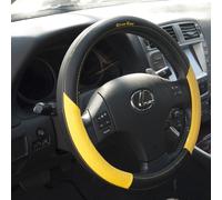 Nero E Giallo Nice Impugnatura Sportivo Slip-On Sterzo Ruota Cover Buono Per