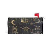 Nero e Oro Goth Tarocchi Gatto Decorativo cassetta postale magnetica copre per l'estate carino cassetta postale per San Valentino formato standard Caja de correos