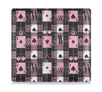 Nero e Rosa Poker Pelle PU Auto Registrazione Assicurazione & ID Card Holder Automobile Portafoglio Case Organizer per Driver Auto Proprietari Rimorchio Moto Barca