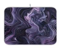 Nero e Viola Universo Cucina Contatore Stuoia di asciugatura Scolapiatti stuoia Grande Stuoia di essiccazione 18 x 24