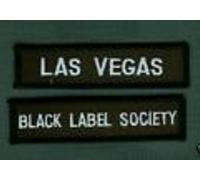 Nero Etichetta Society Las Vegas BLS Ventola Club da Stiro Toppa Set