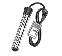 (nero-EU3000W) Riscaldatore elettrico a immersione da 3000 W per piscina, asta riscaldante a riscaldamento rapido, temporizzazione intellige