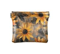 Nero - Eyed Susan Blended Donne In Pelle Portamonete Borse Borse Comodo Mini Cambiamento Portafoglio Tasca Monete per Donne Ragazzi Ragazze, Nero - dagli occhi Susan Blended, Decorazione