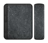 Nero Finto Glitter Starry Bright 2 Pack auto Cinture di Sicurezza Copre Più Comfort Guida per Sedan forro para cinturon de segurida