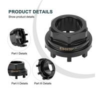 Nero Fondo Supporto Blocco 8 Intaglio Riparazione Ricambio Bici Cartuccia Tool