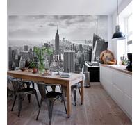 Nero Foto Parati New York City Gigante Camera da Letto Murale 368x254cm Teen