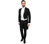 Nero Frack Budapest Stretch - Uomo - Abbigliamento - Taglia Slim Fit - Rokkostuum Budapest, Nero, 56