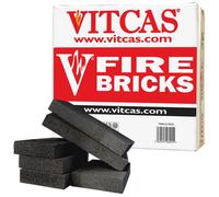 Nero Fuoco Mattoni per Stufe E Caminetti, 6 Confezione