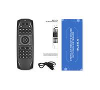 (Nero) G7bts Mouse ad aria wireless retroilluminato Fly Air Mouse ad aria IR con telecomando per Smart TV Box