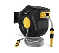 Nero, Giallo Avvolgitubo acqua automatico - 20 m | MSW