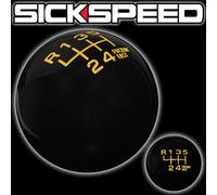 Nero/Giallo Fing Veloce Cambio Pomello Per 6 Velocità Corto Throw 10X1.5 K14