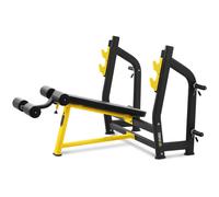Nero, Giallo Panca declinata manubri - 135 kg - 1080 x 270 mm | Gymrex