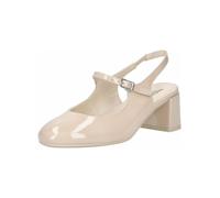 Nero Giardini E512341D Vernice Cipria Sandali Eleganti per Donna con Cinturino e Tacco Basso (Taglia 37)