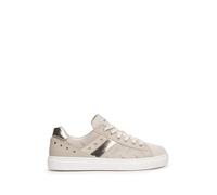 Nero Giardini E218101D Sneakers Donna in Pelle E Camoscio - Yogurt 36 EU