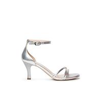 Nero Giardini E218412DE Sandali Donna in Pelle - Argento 36 EU