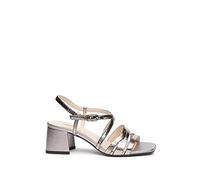Nero Giardini E218440DE Sandali Donna in Pelle - Acciaio 37 EU