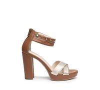 Nero Giardini E218620D Sandali Donna in Pelle - Miele 37 EU