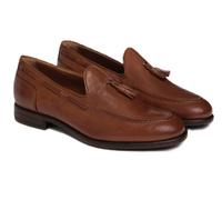 NERO GIARDINI E302780UE 346 MOCASSINI SLIPON SCARPE INFILARE UOMO PELLE MOGANO