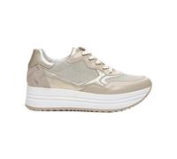 Nero Giardini E306377D-702 Scarpe Sportive Stringate in Pelle Beige Tacco Basso