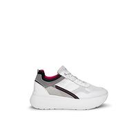 Nero Giardini E306384D Sneakers Donna in Pelle E Camoscio - Bianco 38 EU