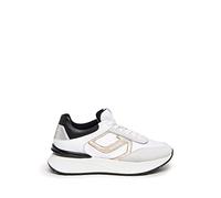 Nero Giardini E306444D Sneakers Donna in Pelle - Neve 38 EU