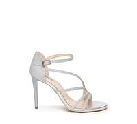 Nero Giardini E307260DE Sandali Donna in Materiale Tecnico - Argento 37 EU